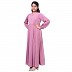 Kids Umbrella cut abaya- Baby Pink